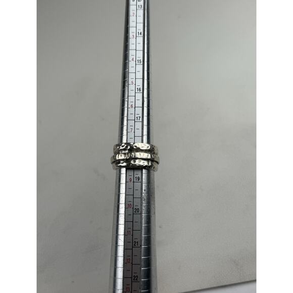 Silpada R1476 Spinner Hammered Sterling Silver Ring Size 8 - Picture 9 of 10